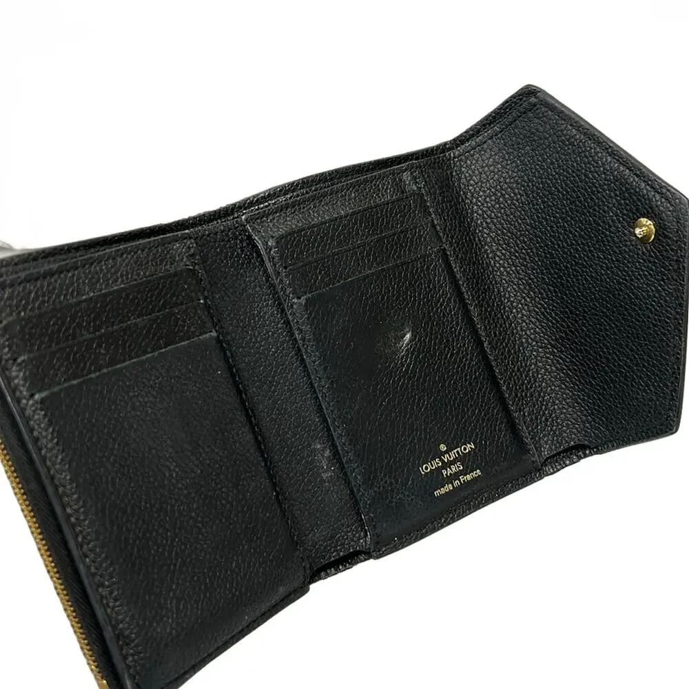 Louis Vuitton Portefeuille Victorine Monogram Empreinte Trifold Wallet M83590